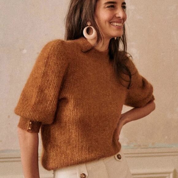 NWOT Sezane Rosalie Mohair/Wool Jumper. - Picture 1 of 8